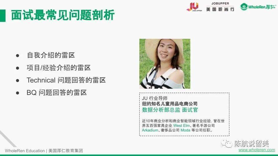 【讲座回顾】留美求职面试常犯错误与提升秘诀